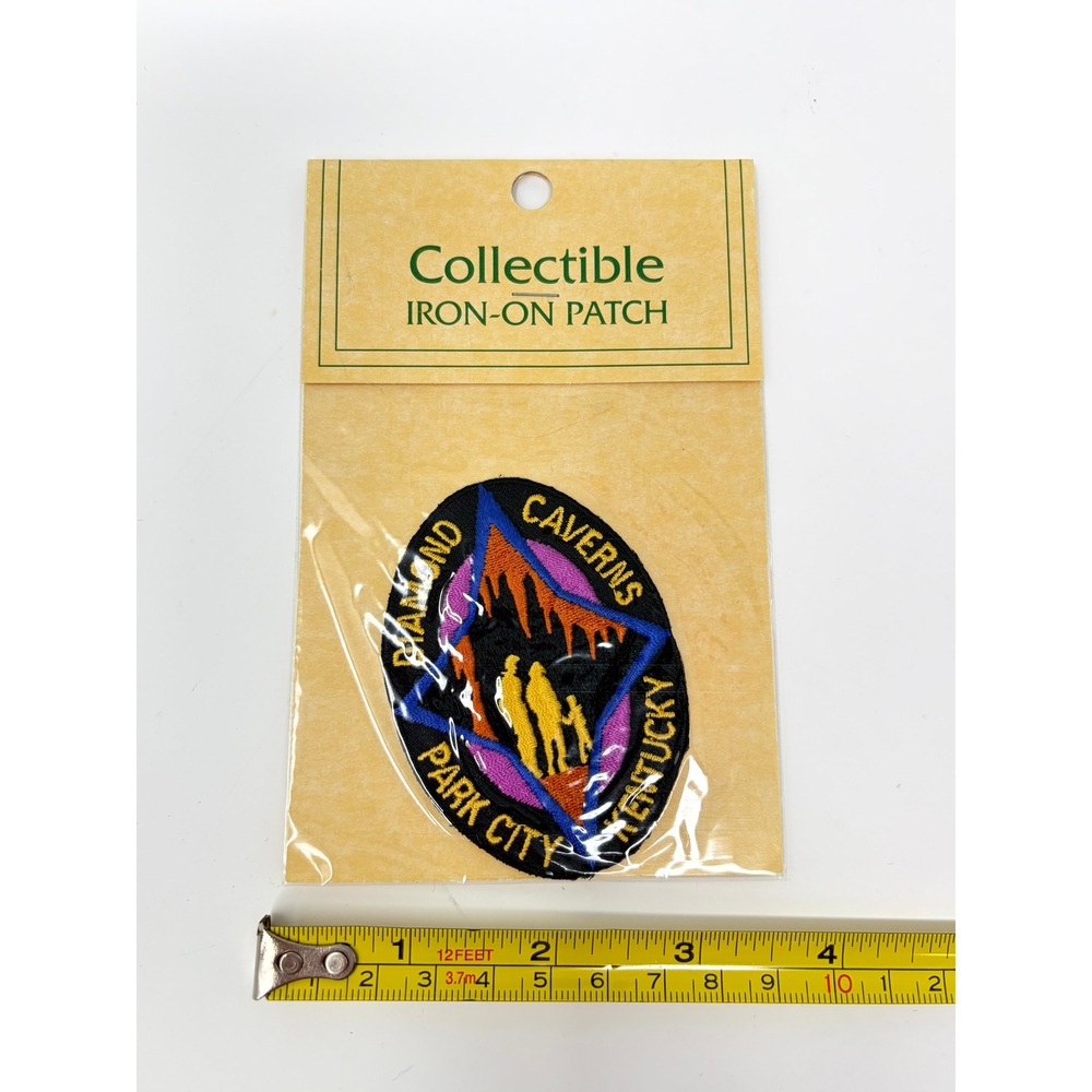 Diamond Caverns Park City Kentucky Iron On Patch Souvenir Travel Collectible